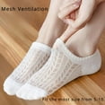 thumbnail image 2 of YooGuoGuo No Show Socks 5 Pairs for Women 5-10 Low Cut Non Slip Silicone Thin Mesh Cotton Breathable Summer Invisible Flat, 2 of 7