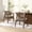 Walnut+Brown, variant on Christopher Knight Home Mid-Century Upholstered Dining Chairs, Solid Wood, Cane Backs, Beige, Set of 2
