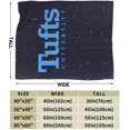 thumbnail image 3 of Tufts University Logo Fleece Blanket, Very Soft Microfiber Flannel Blanket for Couch Warm and Cozy for All Seasons, 3 of 8