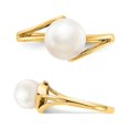 thumbnail image 5 of 14K Yellow Gold 7.5mm Freshwater Cultured White Pearl Ring, 5 of 5
