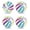 colorful-40, variant on 4-Pack Rainbow Inflatable Beach Balls Large Pool Toys for Swimming Beach Water Games Summer Party Favors Outdoor Play Decorations Supplies (27CM)