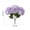 Purple, variant on Hydrangea Artificial Flower for Outdoor, 4 Bundles Fake Hydrangea Bush Plant UV Resistant for Outdoors Front Porch Indoor Home Garden Decor, Green