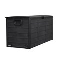 thumbnail image 4 of IVV 75 Gallon Outdoor Deck Storage Box with Wheels, Moveable Patio Resin Deck Storage Container w/ Lockable Lid, Store Cushion Toys and Sundry Things (Black), 4 of 9