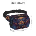 thumbnail image 4 of Balery Dreamy Jester Under Stars Mochila Cinturón para Mujeres y Hombres, Bolsa de Cintura Impermeable de Doble Capa con Correa, 4 of 9
