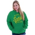 thumbnail image 3 of Never Settle Less Sports Encourage Hoodie Sweatshirt Women Men Brisco Brands S, 3 of 6