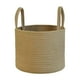 thumbnail image 1 of Cesta tejida redonda, cesta de almacenamiento de ropa, cesto para ropa sucia, cesta de lavandería multifunción con asas para el baño y el hogar S, 1 of 8
