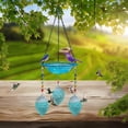 thumbnail image 7 of Hummingbird Feeder And Bird Bath For Outdoors 2-In-1 For Small Birds - Hummingbird Bath Fountain With 3 Blue Feeder Pots - Hanging Solar Bird Bath Fountains, 7 of 7