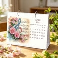 thumbnail image 5 of DIY Diamond Art Painting 2027 Wall Calendar Colorful Flower Design Horizontal Single-Sided Paper For Office Home Interior Decoration, Home Office Business Planning Decor Gift, 5 of 8