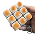 thumbnail image 5 of Caramel Bread Keyboard Fidget Toy Keychain, Clicking Sound, Stress Relief Gadget, 5 of 8