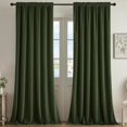 thumbnail image 1 of Cortinas Joydeco de Terciopelo Verde Oliva 260x260 cm 2 Paneles, 1 of 5