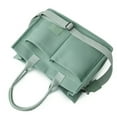 thumbnail image 2 of Stylago Canvas Tote Bags for Women Multiple Pockets Crossbody Shoulder Bag Students Large Book Messenger Handbags Green, 2 of 6