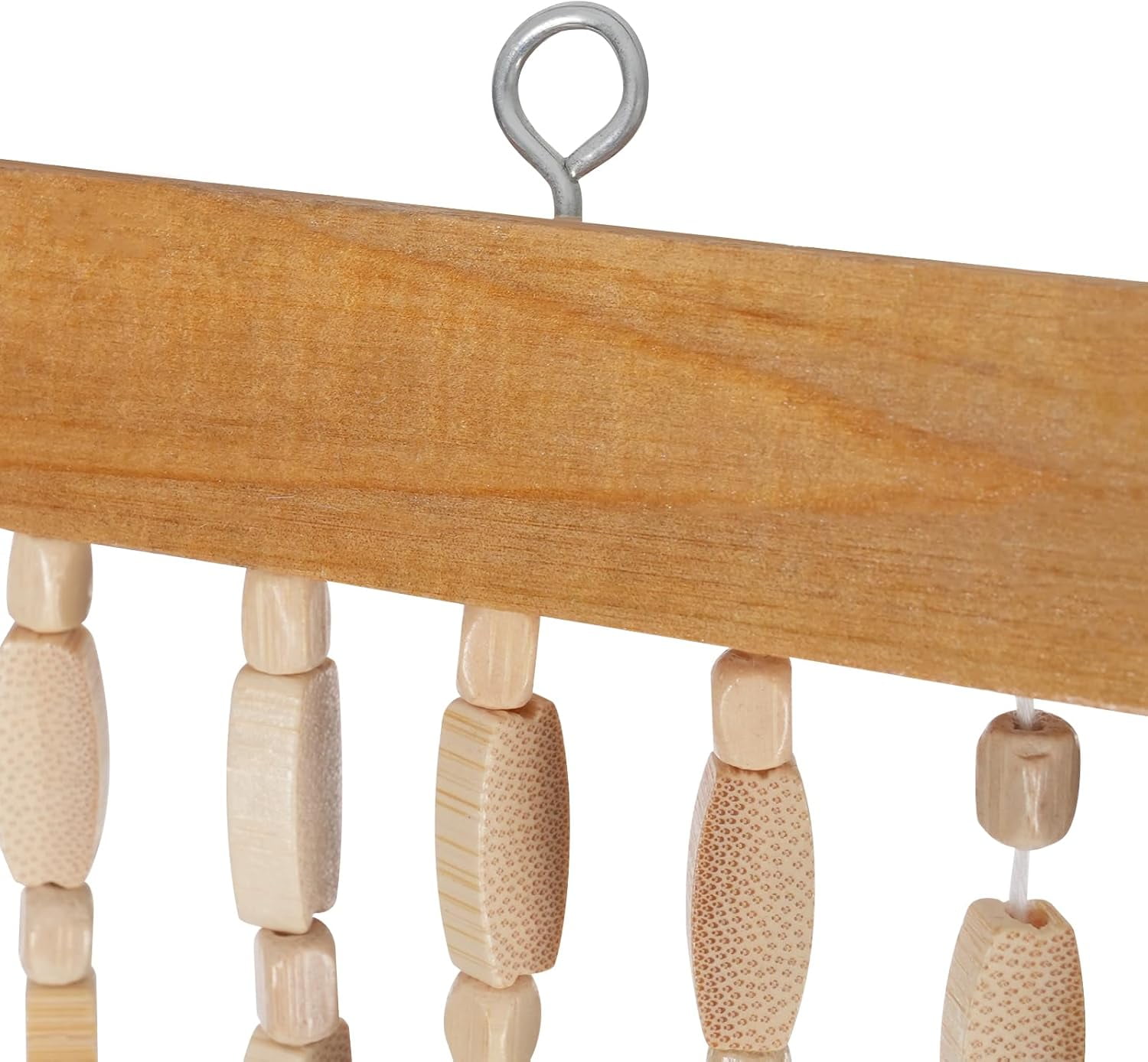 52 String Bamboo Wood Beaded Curtain Bamboo Wooden Doorway Curtain 78.7 * 35.4in Door Curtain for Doorway Closets Bamboo Door Beads Hanging Decoration