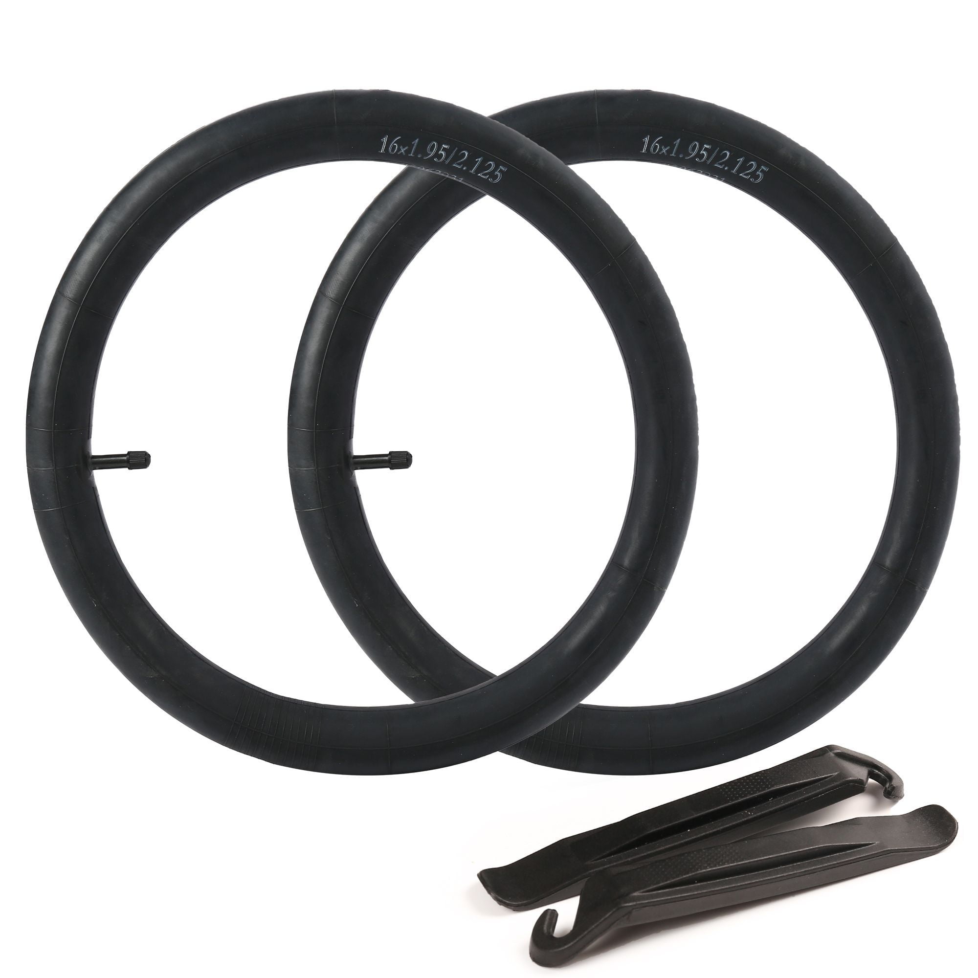 2 x 16" inch Bike Inner Tube 16 x 1.75-2.125 Bicycle Rubber Tire Interior BMX 