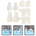 thumbnail image 3 of 8pcs Miniature Bear Ornaments Bonsai Bear Models Bear Resin Crafts Table Decorations(Random Style), 3 of 8