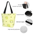 thumbnail image 6 of Kll Tote Bag For Women Cute Frog3 Print Shopping Grocery Reusable Bags For Office School Shopping Travel, 6 of 8