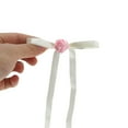 thumbnail image 5 of Unique Bargains 1 Pc Rose Bow Ribbon Hair Clips Hairdo Clip for Home Pink White, 5 of 5