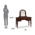 thumbnail image 4 of Homestyles Lafayette Wood Vanity Table in Brown, 4 of 17