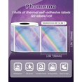 thumbnail image 3 of Etiquetas Circulares Phomemo M110 50x50 mm Cielo Estrellado Morado 140 unidades, 3 of 6