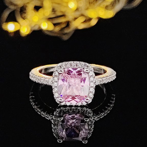 Plain High Quality Color Combination Ring Copper Zircon Inlay European American Style Jewelry Ring For Fashion