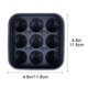 thumbnail image 3 of Bandeja de silicona para cubitos de hielo con forma de balón de fútbol: 9 cavidades, molde para cubitos de hielo, bandeja reutilizable para cubitos de hielo de cócteles y whisky, ideal para be, 3 of 5