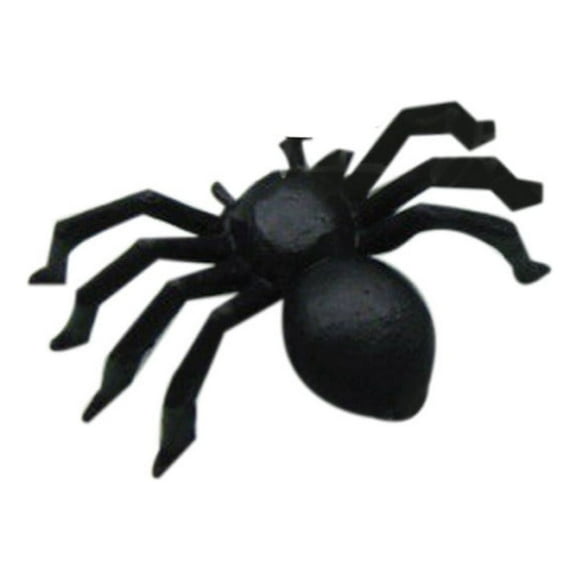 PEONAVET Black Spider 20 PC Halloween Plastic Joking Toys Decoration Realistic