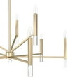 thumbnail image 4 of Hunter - Sunjai 9-light Alturas Gold, Extra Large Chandelier, Dimmable, Formal Style, Candle Shaped, for Bedrooms, Dining, Living Rooms - 19521, 4 of 8