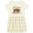 thumbnail image 3 of Inktastic Merry Christmas Cute Nativity Scene Girls Toddler Dress, 3 of 5