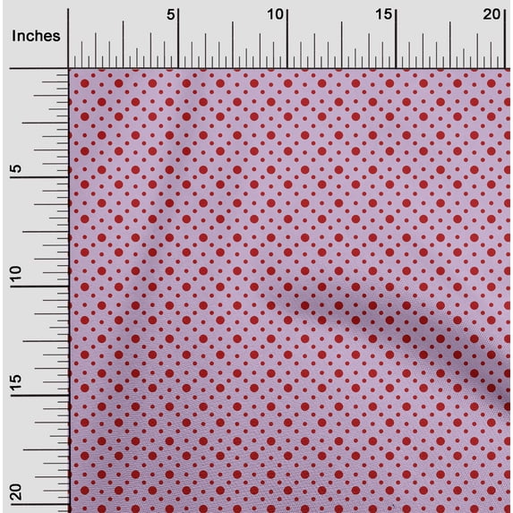 oneOone Cotton Jersey Light Purple Fabric Dots Sewing Material Print Fabric By The Yard 58 Inch Wide