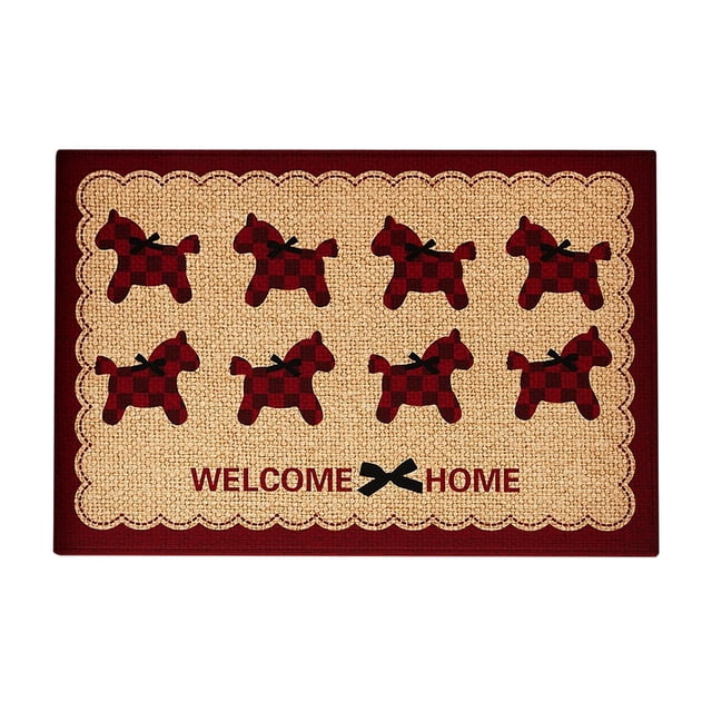 ERK 1Pcs Horse Zodiac Year Themed Area Rug For Home Floor Mat With Modern Design