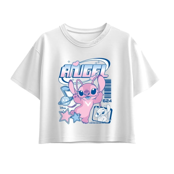 Lilo & Stitch - Angel Y2K - Youth Girls Boxy T-Shirt