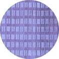 thumbnail image 1 of Ahgly Company Indoor Round Abstract Blue Modern Area Rugs, 5' Round, 1 of 4