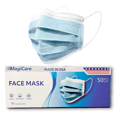 thumbnail image 3 of MagiCare Blue Face Masks Protection Face Mask for Adults - 50ct Box, 3 of 7