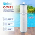 thumbnail image 3 of Unicel C-7471 Replacement 105 SqFt Pool Filter Cartridge (4 Pack), 3 of 8