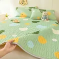 thumbnail image 4 of Sábana de verano fresca, funda de almohada, traje para dormitorio de estudiantes, alfombrilla enfriadora de látex con dibujos animados, juego de ropa de cama, colcha doble lavable, 4 of 5