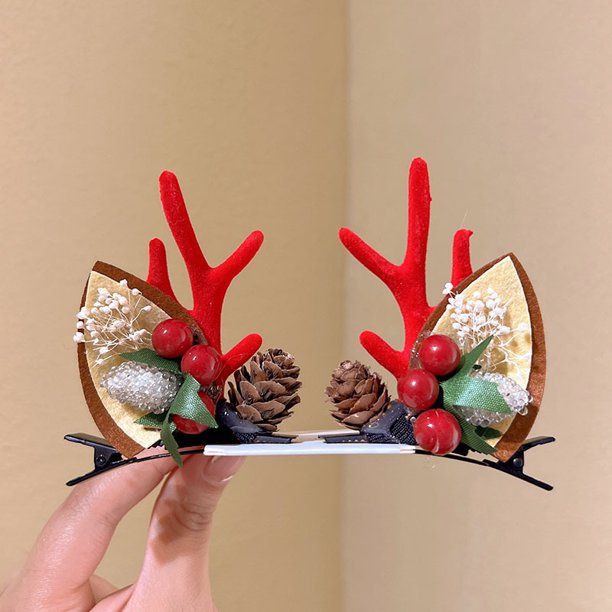 Pinzas para el pelo de Navidad, juego de pinzas para el pelo de bebé para niñas pequeñas, lindos tipos surtidos, accesorios para el pelo de bebé, horquilla para niñas, horquillas para el pelo de fiest kaili Sencillez