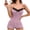 Purple, variant on Women's Lace Trim One Piece Sleepwear Spaghetti Strap Backless Cami Romper Pajamas Loungewear White
