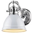 thumbnail image 1 of Beaumont Lane Steel Vanity Light in Chrome and White, 1 of 2
