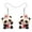Brown, variant on Christmas Day Acrylic Adorable Panda Earrings Double Side Pattern Happy Santa Hat Candy Cane Bear Dangle Jewelry For Women Charms Birthday Holiday Carnival Party Christmas Gifts