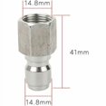 thumbnail image 5 of y Pressure Washer Adapter Kit, Quick Disconnect Kit, 3/8 Female Fitting, 5000 PSI, 5 of 5