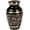 Black with Antique Gold, variant on Cresta Modern Small Keepsake Urn for Human Ashes 3 x 2 x 2 Inches - Small Cremation Urn, Aluminum Urn - Decorative Mini Urns for Human Ashes with Secure Lid - Glossy Ruby Red