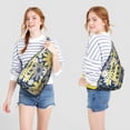 thumbnail image 4 of Yellow Bloom Sling Backpack - Vibrant Daisy Flower Pattern Crossbody Bag, Fashion Forward, 4 of 4