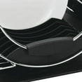 thumbnail image 4 of 3 Piece Chrome Dish Rack Set, Black, 4 of 5