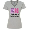 thumbnail image 3 of Inktastic RN Case Manager Nurse Women's V-Neck T-Shirt, 3 of 5