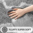 thumbnail image 2 of KIXINWA Ultra Soft Area Rug for Bedroom, 4x6 Grey and White Geometric Pattern Washable Fluffy Shag Rug for Living Room, Plush Non Slip Carpet for Indoor Floor Nursery Kids Dorm Home Decor Aesthetic, 2 of 5