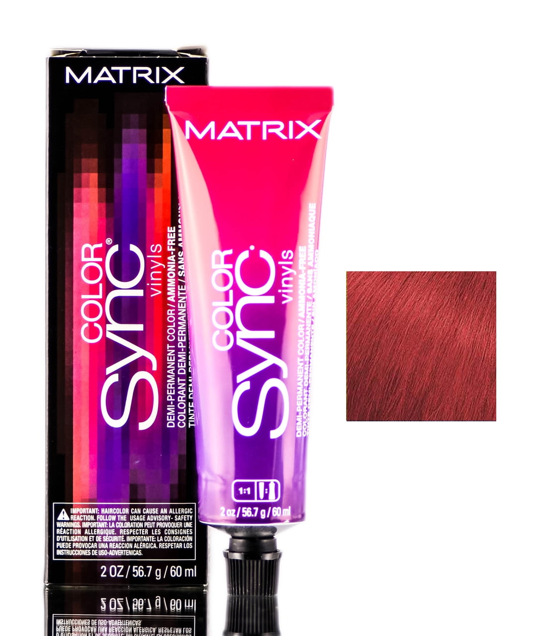 Matrix Color Sync Vinyls SyncVinyls DemiPermanent Color Crimson Red