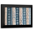 thumbnail image 1 of Lee, Judson 14x11 Black Modern Framed Museum Art Print Titled - Tan and Indigo Stripe, 1 of 5