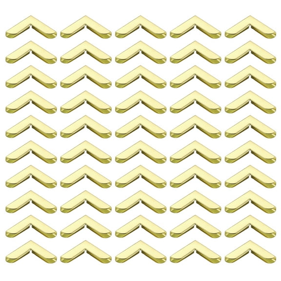 20mm Metal Book Corners,60pcs Photo Corners Book Corners Protector Retro Metal Decorative for Crafting,Gold Tone