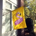 thumbnail image 2 of Carolines Treasures BB8257CHF Flamingo Floaty Yellow Polkadot Flag Canvas House Size  Large multicolor, 2 of 4