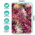 thumbnail image 3 of Palm Leaf Dog Bowl Mat - Hawaiian Floral Pet Feeding Mat - 4-Layer Absorption - Non-Slip Bottom - Summer Vibes Print - Large Size - Easy Clean & Quick Dry - For Families, 3 of 4