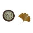 thumbnail image 4 of Reloj De Pared De Hierro Forjado Con Hojas De Ginkgo Y Pájaro Cantor. Elegante Escultura Abstracta Para Sala De Estar, Comedor, Oficina, Hotel Y Restaurante., 4 of 7